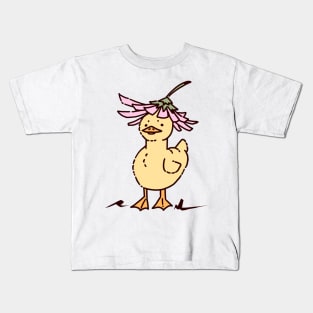 Little Flower Duck Kids T-Shirt